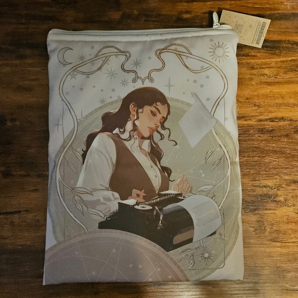 Divine Rivals Book Sleeve Zipper‎ Pouch Literary Fantasy Bookish New - Picture 1 of 4